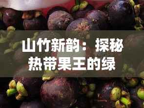 山竹新韵:探秘热带果王的绿色奇迹