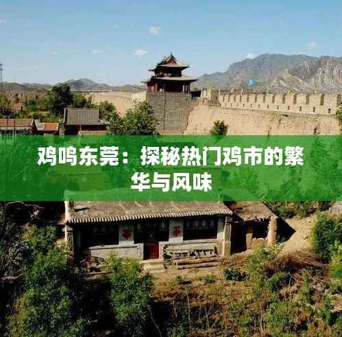 鸡鸣东莞:探秘热门鸡市的繁华与风味