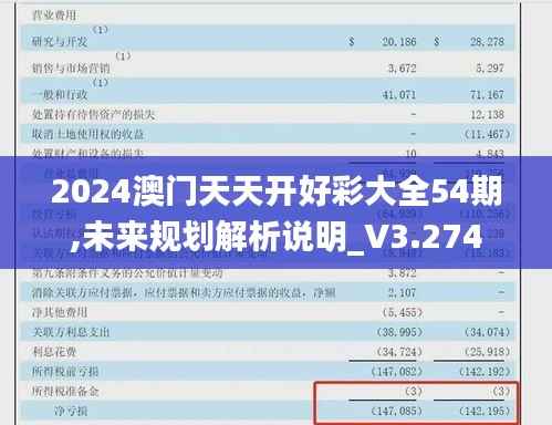 2024澳门天天开好彩大全54期,未来规划解析说明_V3.274