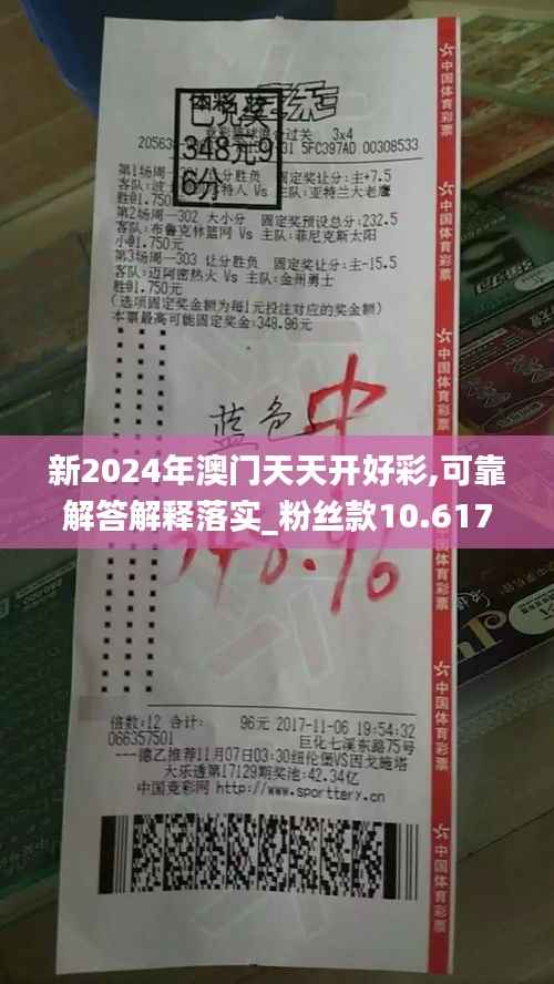 新2024年澳门天天开好彩,可靠解答解释落实_粉丝款10.617