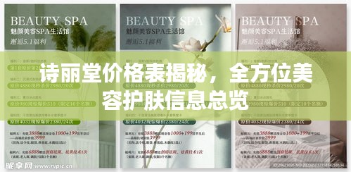 诗丽堂价格表揭秘，全方位美容护肤信息总览