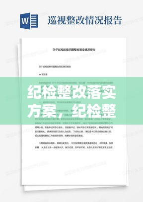 纪检整改落实方案,纪检整改报告