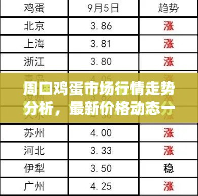 周口鸡蛋市场行情走势分析,最新价格动态一网打尽!